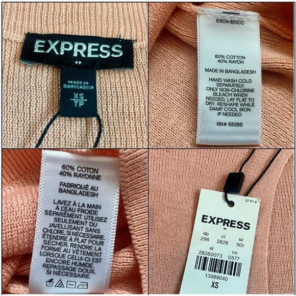 *NWT* Blush Pink Keyhole Neck Sleeveless Knit Semi-Crop Sweater Top - Size XS - Picture 11 of 16